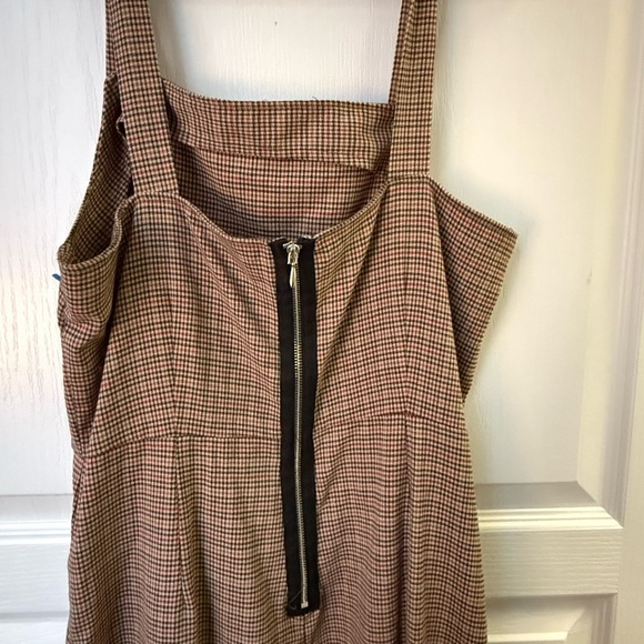 Gypsies & Moondust Brown Gingham Jumpsuit - Picture 8 of 9